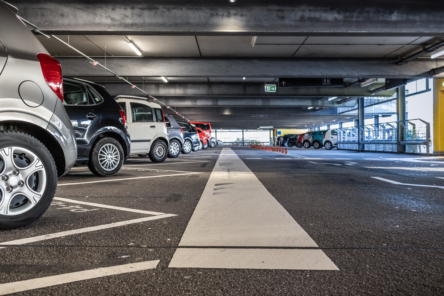 commercial parking lot 
